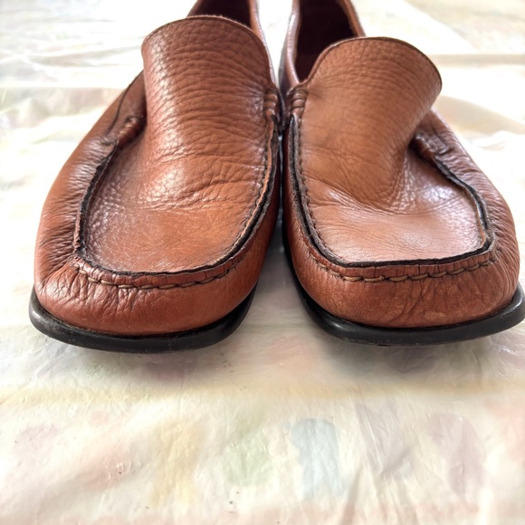 NWOT Vincenti Brown Leather Soft Calf Skin Loafers Made in Italy SZ 11 - Picture 5 of 15